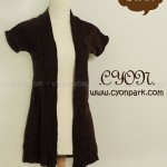www.cyonpark.com toko baju online knitted cardigan dark brown