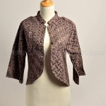 butik baju batik koleksi terbaru, batik fashion, atasan batik baju kerja bolero batik coklat