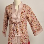 butik baju batik koleksi terbaru, batik fashion, atasan batik baju kerja kebaya kerah koko pink