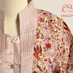 butik baju batik koleksi terbaru, batik fashion, atasan batik baju kerja kebaya kerah koko pink detail