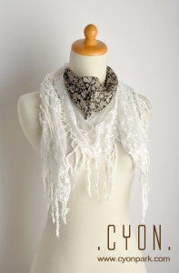 syal, shawl, scraft, japanese shawl,flower triangle shawl