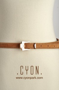 Belt, ikat pinggang, aksesoris,thin belt, accessories, Yui Belt brown detail