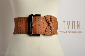 ikat pinggang , belt, fashion belt, faux leather,studded belt,Yunna belt brown