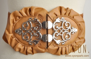 ikat pinggang , belt, fashion belt, ikat pinggang faux leather,claudia belt brown detail