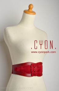 ikat pinggang , belt, fashion belt, ikat pinggang faux leather,three bow belt, obi red
