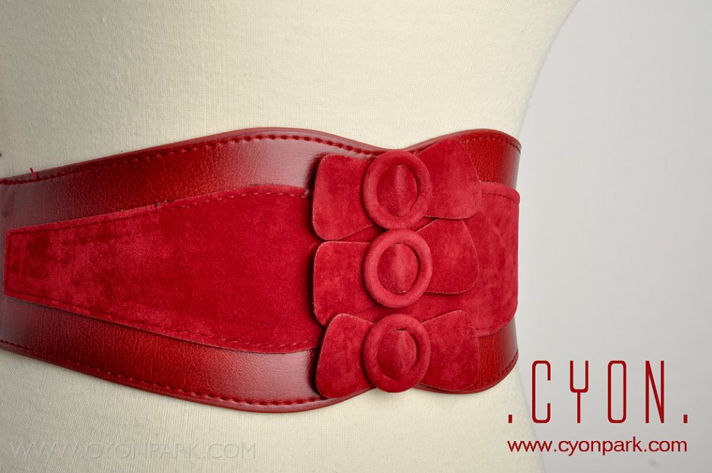 ikat pinggang , belt, fashion belt, ikat pinggang faux leather,three bow belt, obi red detail